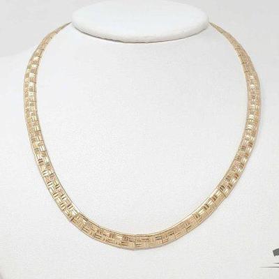 #748 • 14k Yellow Gold Etched Chain, 21g
