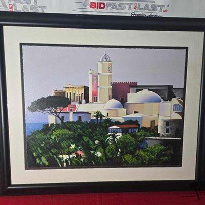 #2152 • "Island of Ischia" Signed Igor Medvedev Framed Serigraph Print
