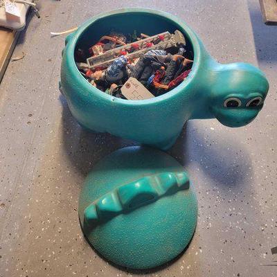#5522 • Dinosaur Toy Chest with Toys
