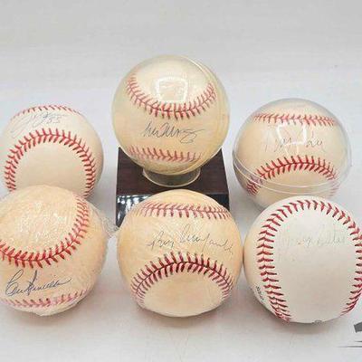 Sale Photo Thumbnail #28: #1820 • (6) Signed Baseballs
