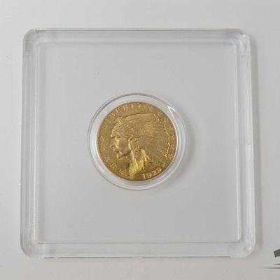 #1207 • Gold 1929 Indian Head $2.50 Dollar Eagle Coin
