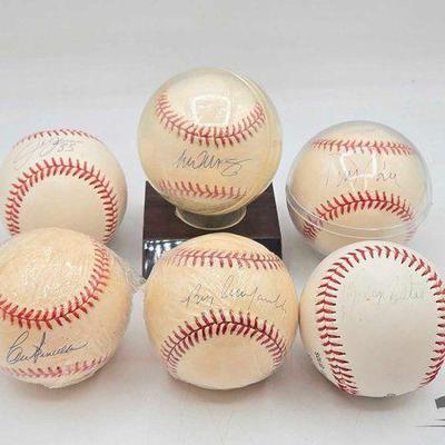#1820 • (6) Signed Baseballs
