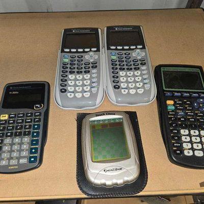 #5534 • 4 Texas Instruments Calculators, and Touch Video Chess
