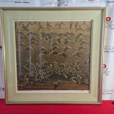#2118 • Signed Zhang Minjie Framed Artwork
