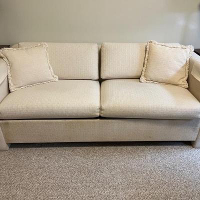 Queen sleeper sofa in ivory