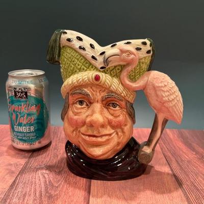 Loads of Toby jugs, character jugs in all sizes from Royal Doulton, Sterling and Artone—Winston Churchill, Falstaff, Neptune, pirates,...