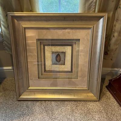 Lots of framed art work--still lives, abstracts, botanicals, museum posters, nature