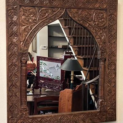 Middle Eastern style square mirror