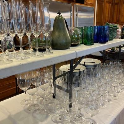 Loads of glassware and crystal including Waterford