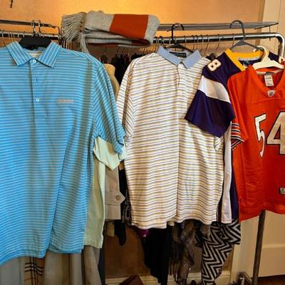 Lots of mens golf shirts from exclusive clubs and championship courses