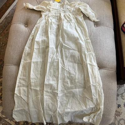 Antique christening gowns, baby dresses and robes