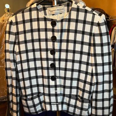 Designer clothing—sizes 2-6, some 8s; designer shoes, incl. Ferraegamo and Prada, sizes 9M-10M, vintage furs, fun tees, fancy golf shirts...