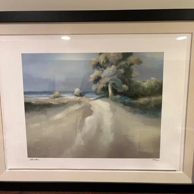 Lots of framed art work--still lives, abstracts, botanicals, museum posters, nature