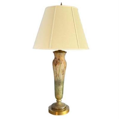 Lot 003-001
Nancy Daum Signed Carved Cameo Table Lamp, C 1905-1910