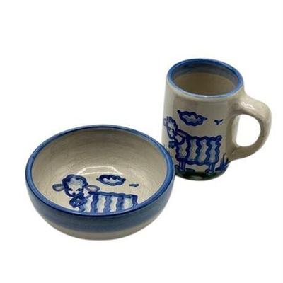 Lot 208  
M A Hadley Ceramic Cereal Bowl And Coffee Mug