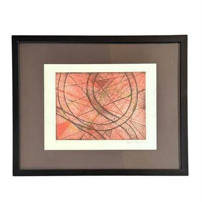 Lot 010   
Stephanie Milner, Artist Proof "Geometric Shapes in Red"