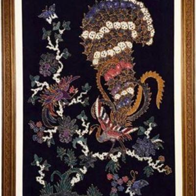 Lot 012   
Winotosatra, Batik "Bird of Paradise" 1950s