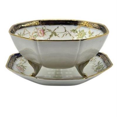 Lot 123   1 Bid(s)
Antique Nippon Berry Bowl With Underplate C. 1911 