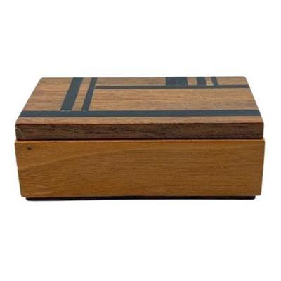 Lot 105   
Handmade Walnut Box with Ebony Inlay