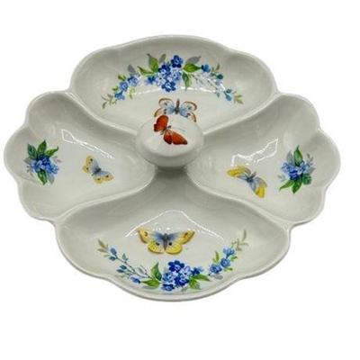 Lot 195   
Limoges Relish Dish With Flowers And Butterflies