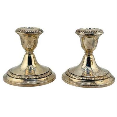 Lot 068  
Gorham Weighted Sterling Silver Candlesticks
