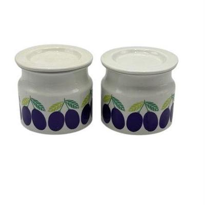 Lot 129 
Arabia Pomona Jam Jars, Two (2)