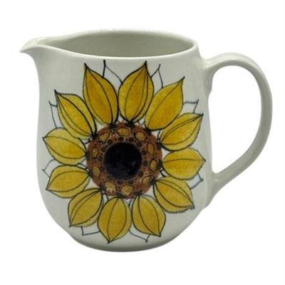 Lot 160  
Arabia Finland Sunflower Ceramic Pitcher