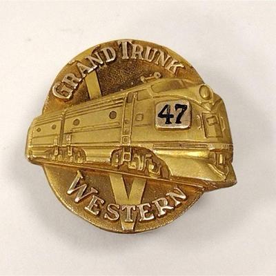 GRAND TRUNK WESTERN RAILROAD SERVICE PIN 10K TOP