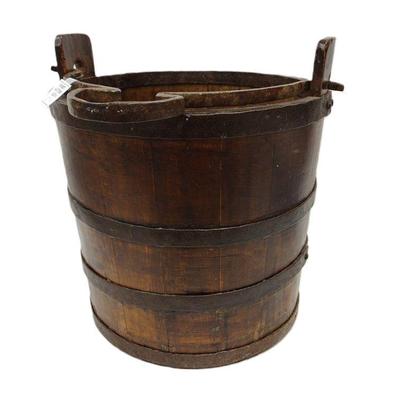 ANTIQUE WOOD BUCKET