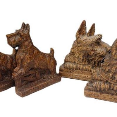 SYROCO SCOTTIE BOOKENDS