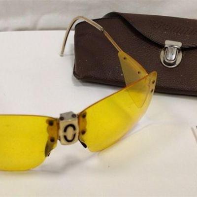 VINTAGE RIMLESS MICHELLE BREVETE SUNGLASSES WITH CASE