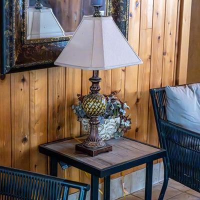 2 Chairs,Table, and lamp $200 Tree $150