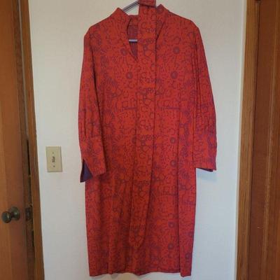 42 1960s belted cotton dress