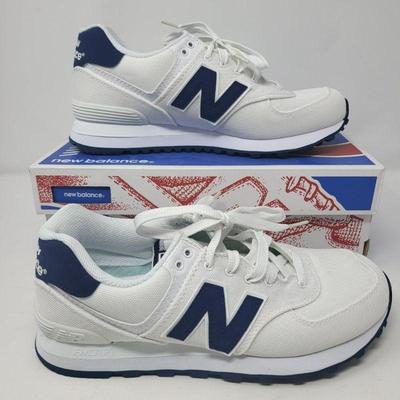 105 nib new balance 574 white sneakers shoes size 95