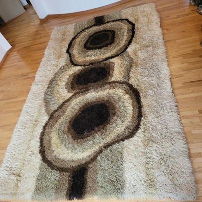 30 midcentury wool rya rug norway scandinavian 9x56 2k