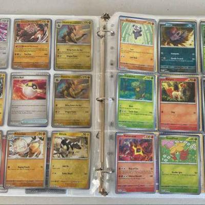 MCM021 - Over 288 Collectible Pokemon Cards + 9 Pokemon TCG Live Code Cards in Binder #1 of 8