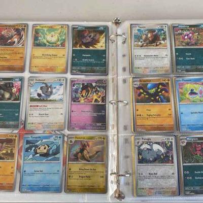 MCM027 - Over 288 Collectible Pokemon Cards + 9 Pokemon TCG Live Code Cards in Binder #7 of 8