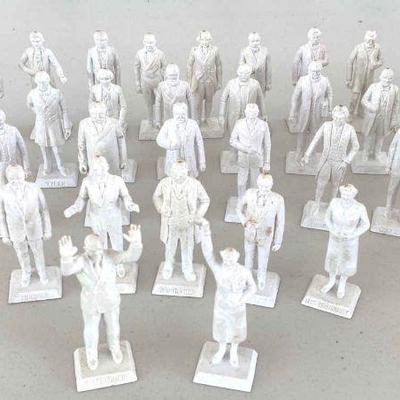 MCM015 Vintage 1960s Louis Marx & Co. Presidents of the United States Set of 36