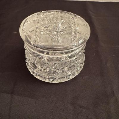 Glass trinket jar