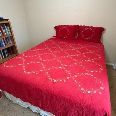 Mattress, boxsprings, Frame and Bedding 