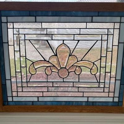 Framed stained glass