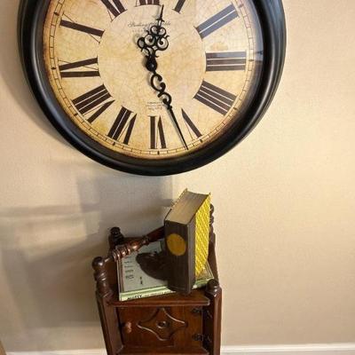 Antique Vignette: Smoker Cabinet, Books etc