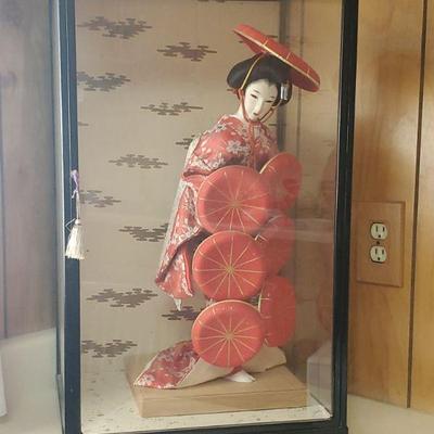 Japanese traditional doll in box-16x28