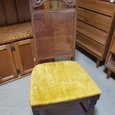 Yellow velvet chair-20x41