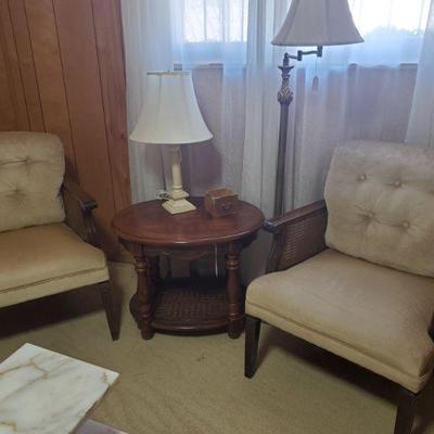 2 matching cream chairs- 26x31