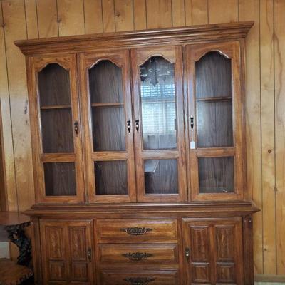 Large wood hutch-66x17x77