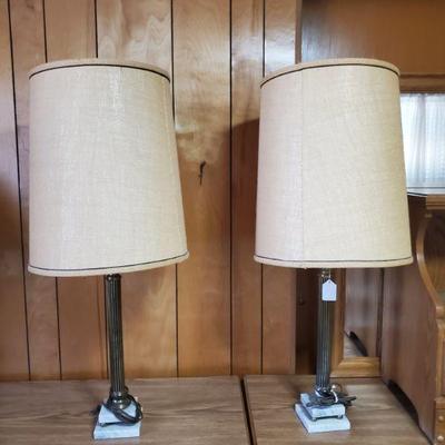 2 large matching lamps-35"