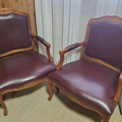 2 matching purple chairs-27x36