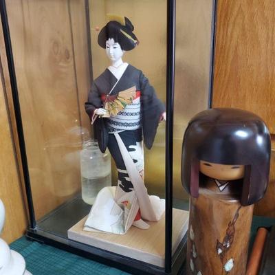Japanese traditional doll in box-13x21