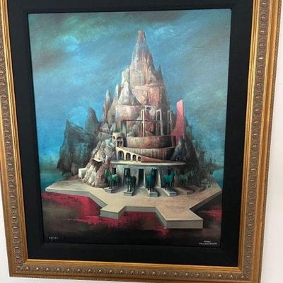 Many pieces of artwork